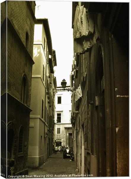 Rome back streets Canvas Print by Sean Wareing
