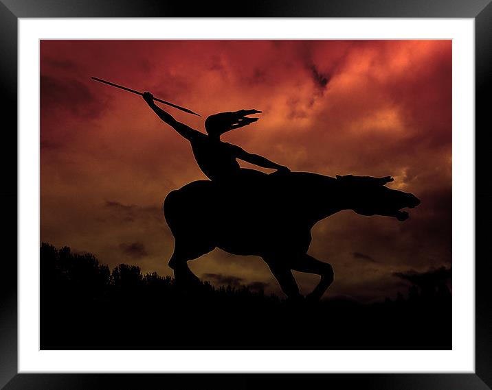 into battle Framed Mounted Print by Heather Newton