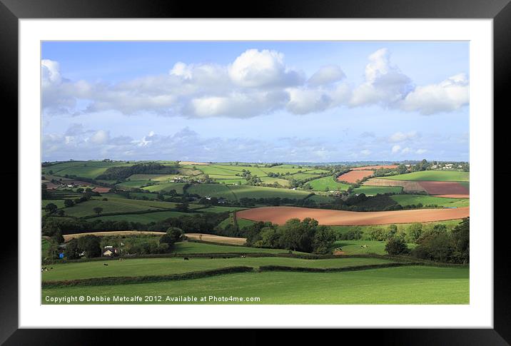 Welcome to Devon Framed Mounted Print by Debbie Metcalfe