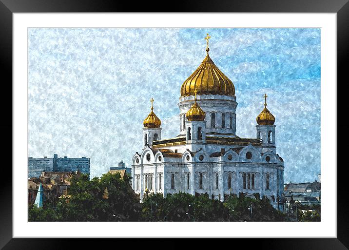 Cathedral of Christ the Saviour Framed Mounted Print by Michael Goyberg