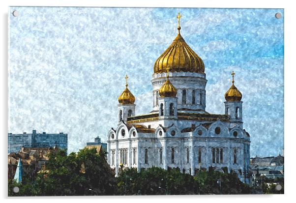 Cathedral of Christ the Saviour Acrylic by Michael Goyberg