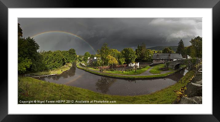 Talybont Rainbow Framed Mounted Print by Creative Photography Wales