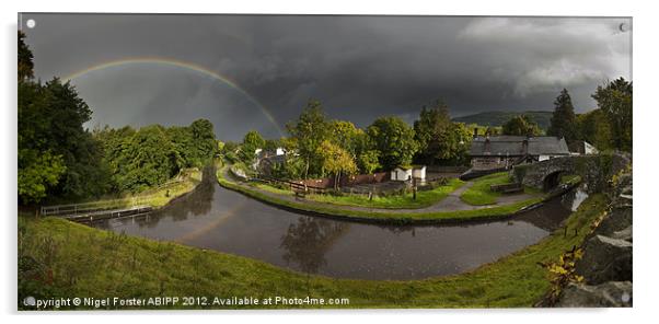 Talybont Rainbow Acrylic by Creative Photography Wales