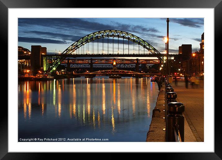 Newcastle Upon Tyne Framed Mounted Print by Ray Pritchard