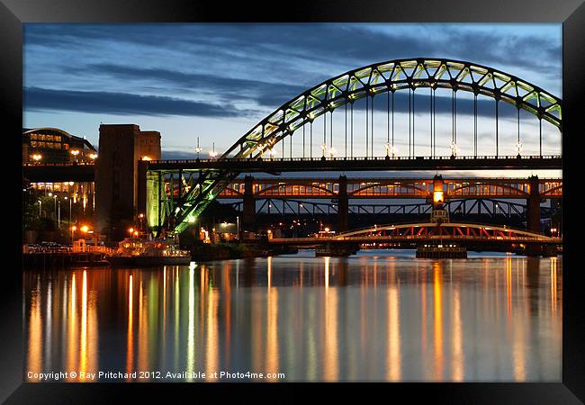 River Tyne Framed Print by Ray Pritchard