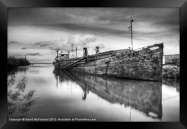 Norman the Sand Barge Framed Print by David McFarland