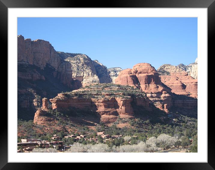 Boynton Canyon, Sedona, Arizona Framed Mounted Print by Lori Allan