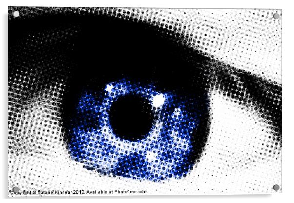 Blue Eye Abstract Acrylic by Natalie Kinnear
