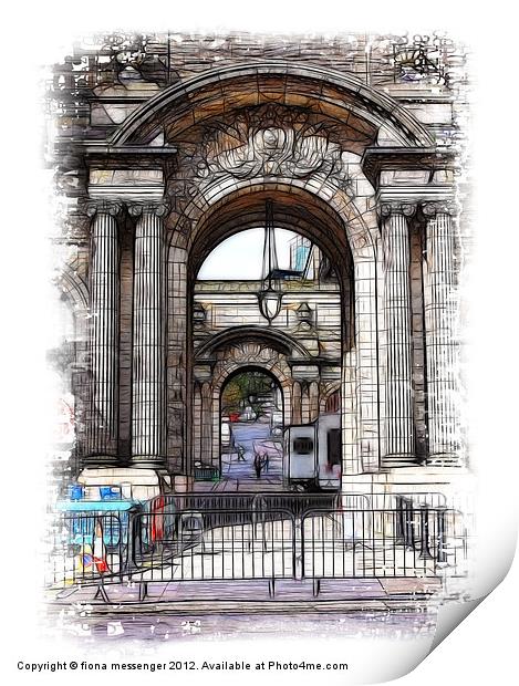 Arches Print by Fiona Messenger