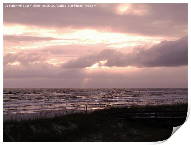 View of the Storm Print by Susan Medeiros