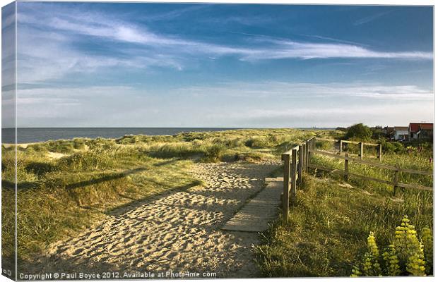 Southwold And Beyond Canvas Print by Paul Boyce