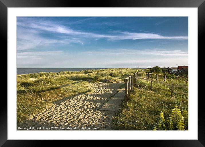 Southwold And Beyond Framed Mounted Print by Paul Boyce