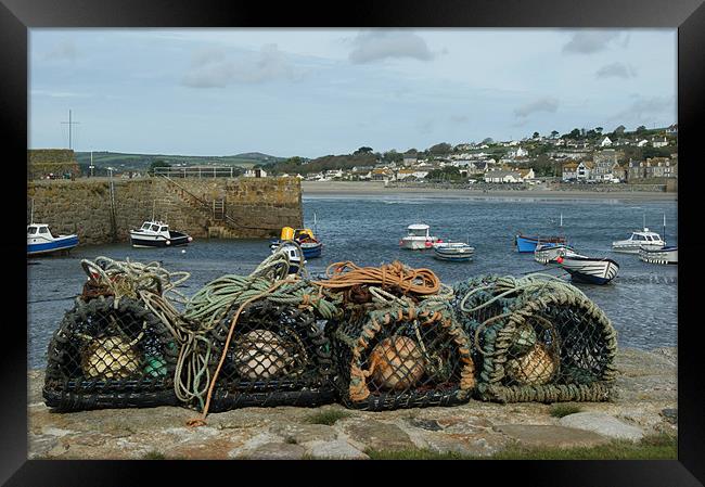 Pots from St Michaels Mount Framed Print by Philip Needham