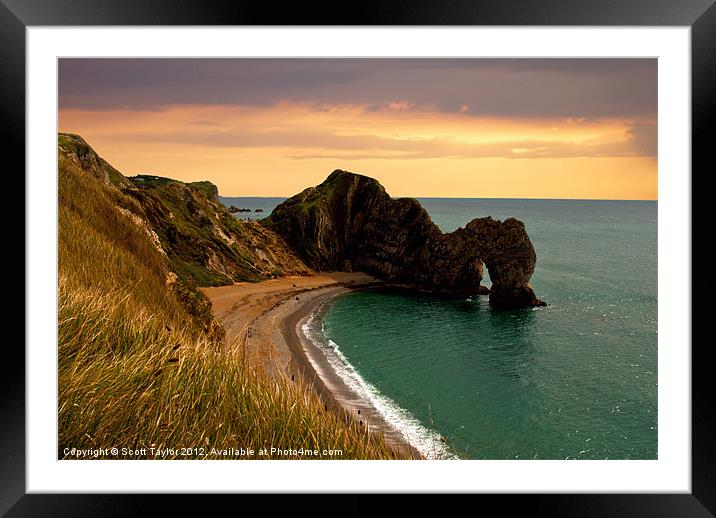 Durdle Door Framed Mounted Print by Scott Taylor