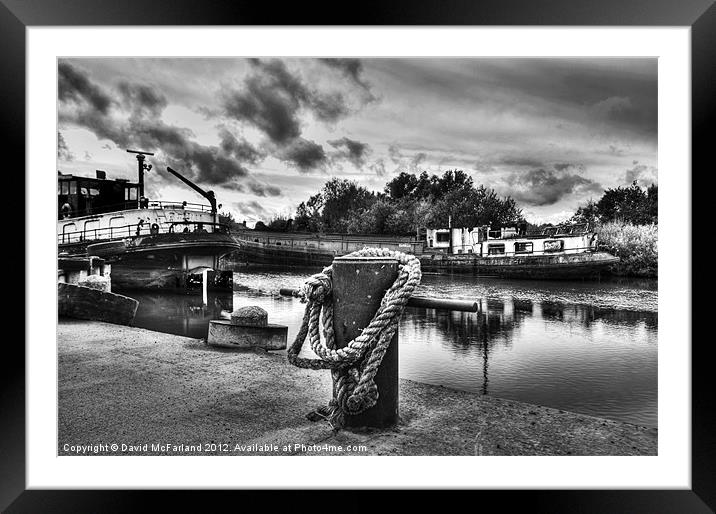 Retirement Home on Lough Neagh Framed Mounted Print by David McFarland