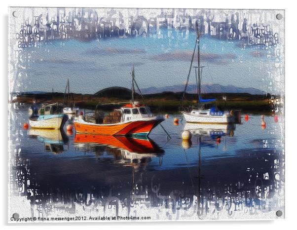 Moored Up Acrylic by Fiona Messenger