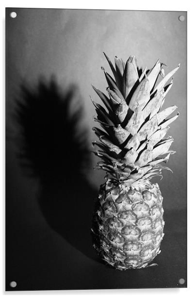 pineapple shaddow Acrylic by kay hardy