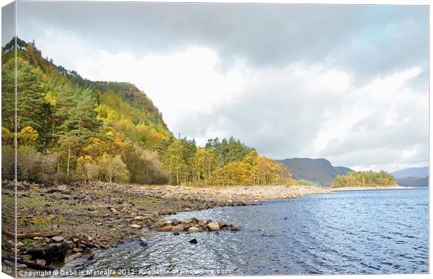 View of Thirlmere, Cumbria Canvas Print by Debbie Metcalfe