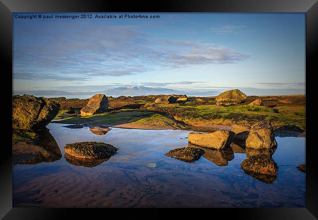 Isle of Arran Morning Glow Framed Print by Paul Messenger