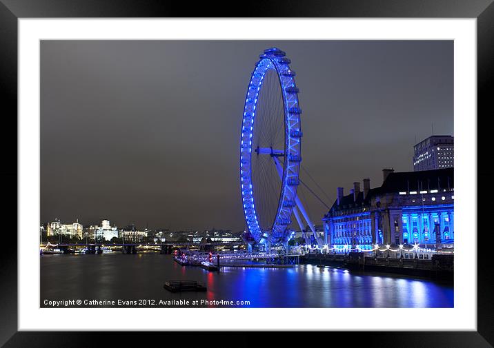 London's Blue Jewel Framed Mounted Print by Catherine Fowler