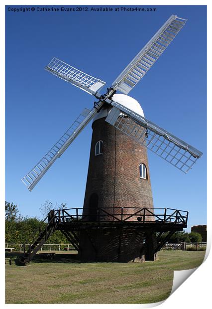 Wilton Windmill, Wiltshire Print by Catherine Fowler