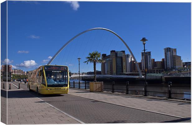 Newcastle Quayside Canvas Print by John Ellis