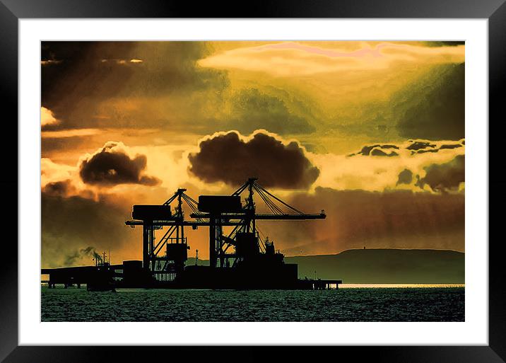 Clouds over the Clyde Framed Mounted Print by Tylie Duff Photo Art