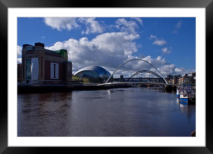 Riverside View Framed Mounted Print by John Ellis