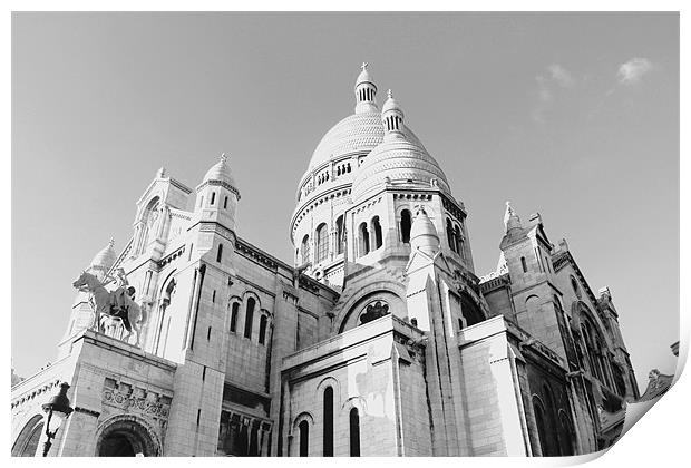 Basilica of Sacre-Coeur Print by tom williams