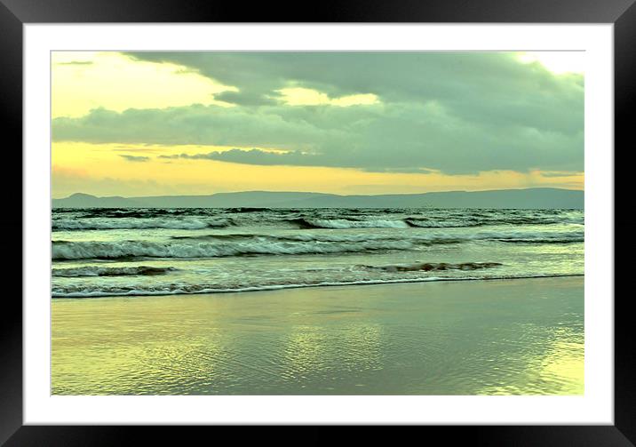 Breakers Framed Mounted Print by Tylie Duff Photo Art