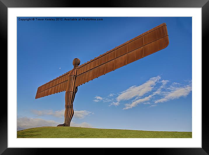 Angel of The North Framed Mounted Print by Trevor Kersley RIP