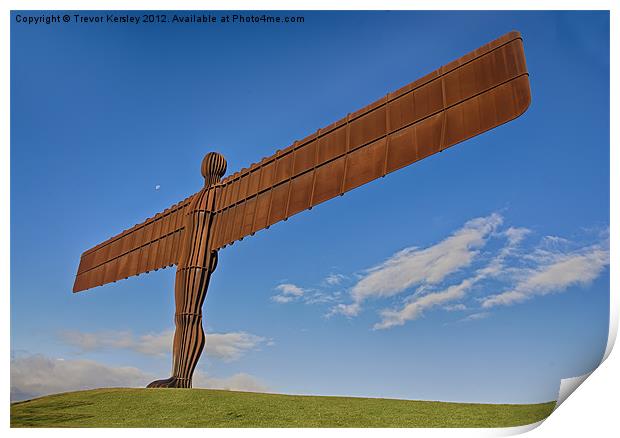 Angel of The North Print by Trevor Kersley RIP