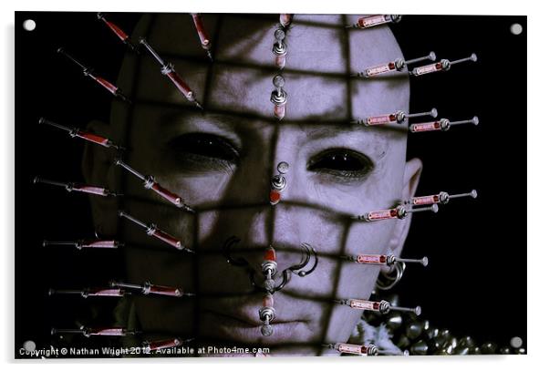 Syringe Head Acrylic by Nathan Wright