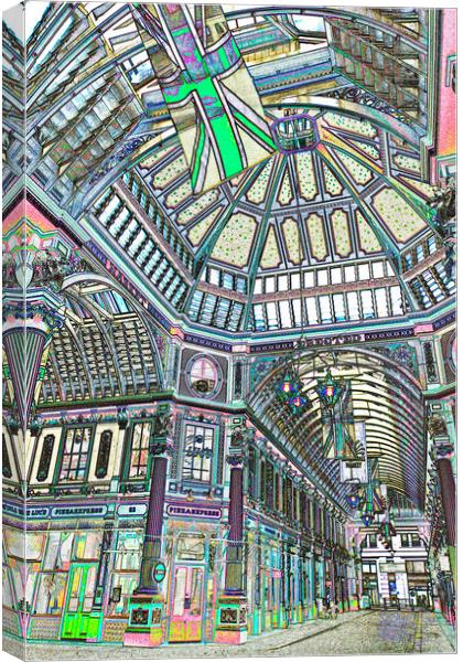 Leadenhall Market London Canvas Print by David Pyatt