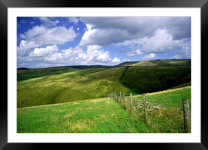 Kinder Scout Low End Framed Mounted Print by Scott  Paul