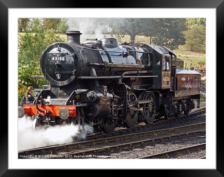 LMS Ivatt Class 4, No.43106 Framed Mounted Print by William Kempster