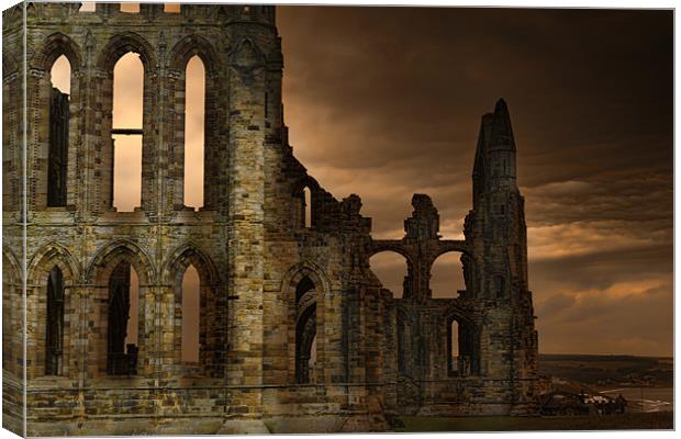 Whitby Abbey Canvas Print by Kevin Tate