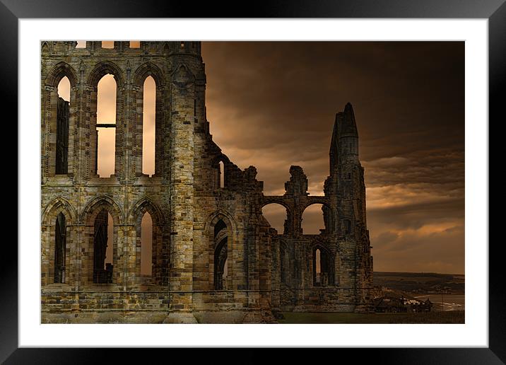 Whitby Abbey Framed Mounted Print by Kevin Tate