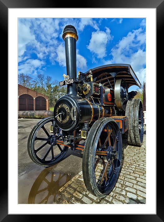 Traction Engine Framed Mounted Print by Kevin Tate