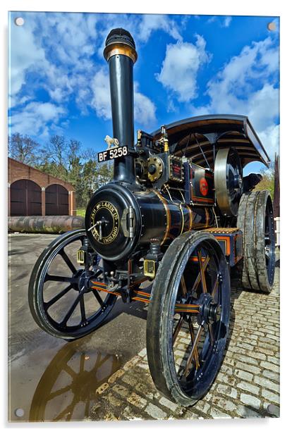 Traction Engine Acrylic by Kevin Tate