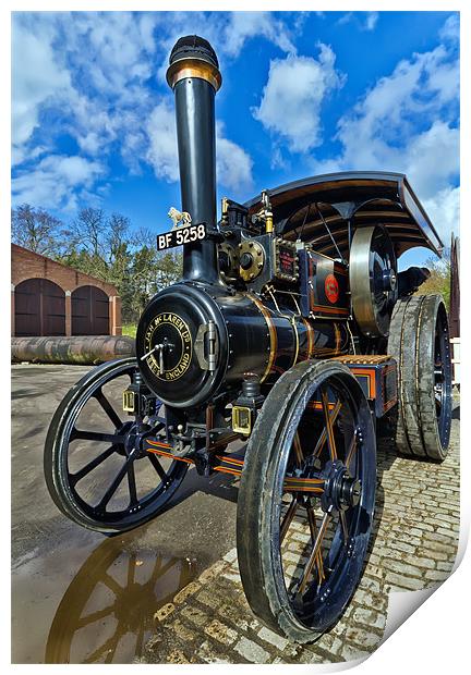 Traction Engine Print by Kevin Tate