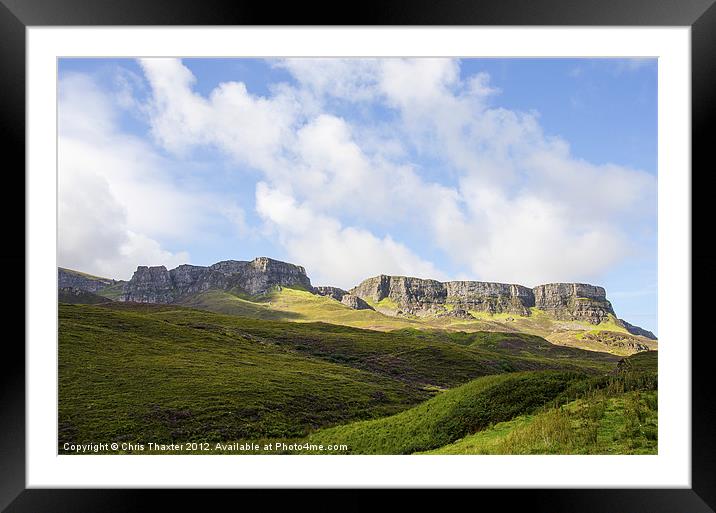 The Quiraing Framed Mounted Print by Chris Thaxter