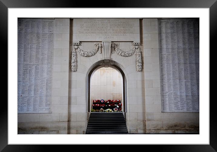 The Menin Gate Memorial Framed Mounted Print by Roger Cruickshank