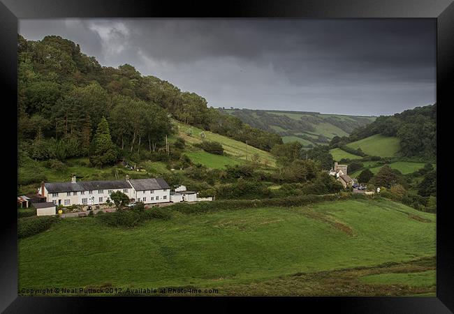 Devon Valley Framed Print by Neal P