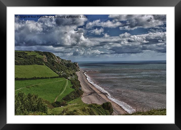 Clifftop View Framed Mounted Print by Neal P