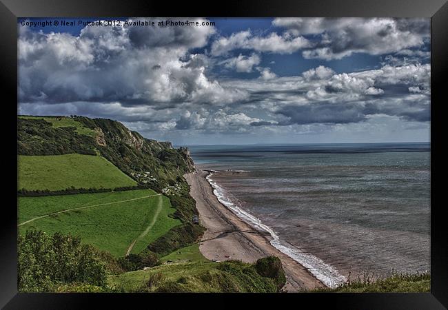 Clifftop View Framed Print by Neal P