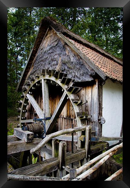 watermill Framed Print by Jo Beerens