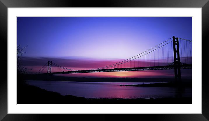 Scotland The forth Road Bridge Framed Mounted Print by Aj’s Images