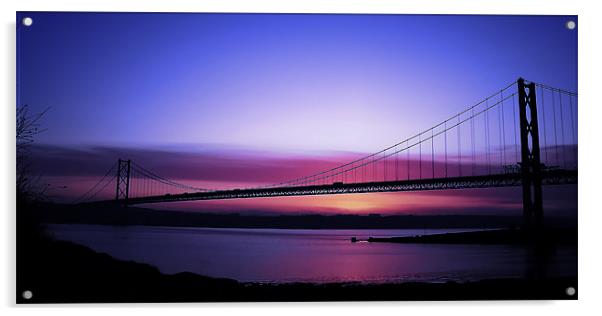 Scotland The forth Road Bridge Acrylic by Aj’s Images