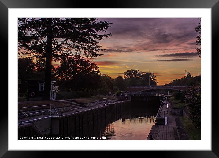 Sunrise at Bell Weir Framed Mounted Print by Neal P